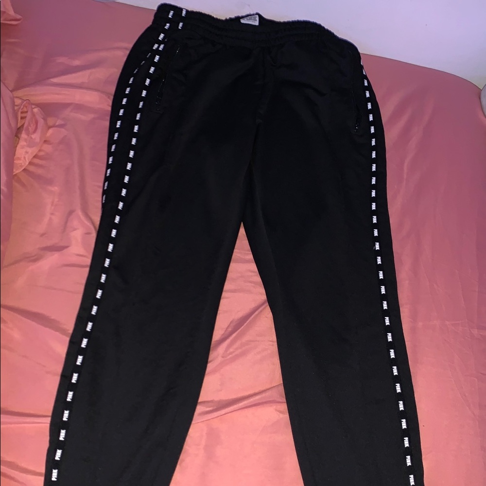 victoria’s secret pink joggers black